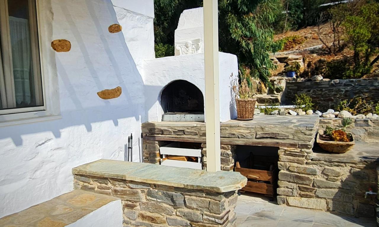 Romantic Sunset Cycladic House In Sotires Moni Christou Dasous Exterior foto